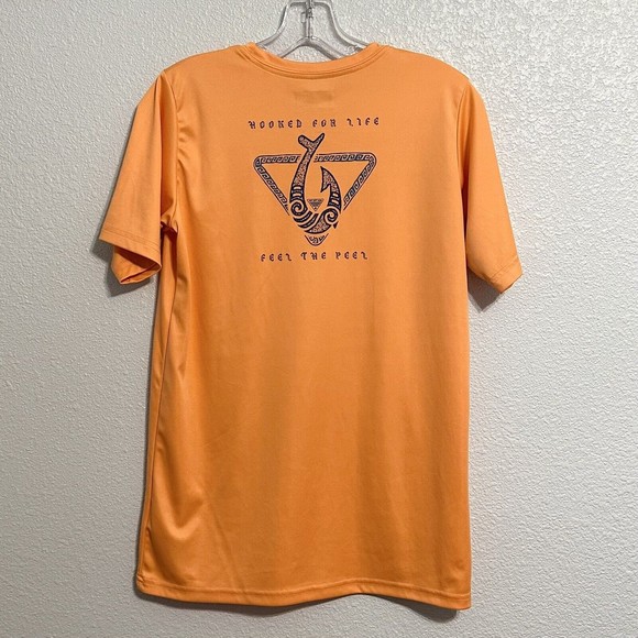 Columbia PFG Terminal Tackle Hooked Short Sleeve Orange T-Shirt Women’s Size XL - Picture 2 of 8